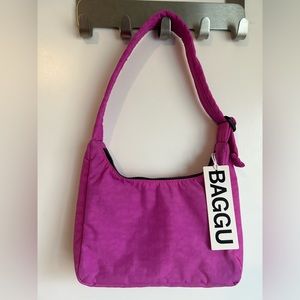 BAGGU Mini Nylon Shoulder Bag NWT - Extra Pink